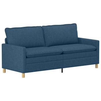 Sofa Set 2 stk. Blau Stoff