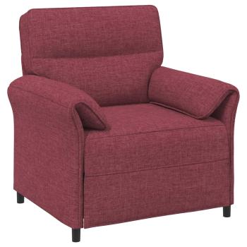 Sofa Set 2 stk. Weinrot Stoff