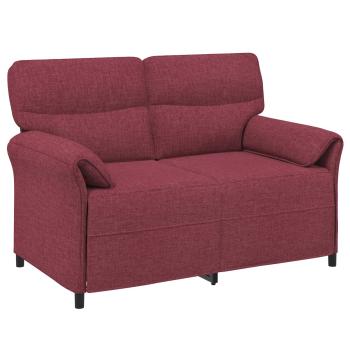 Sofa Set 2 stk. Weinrot Stoff