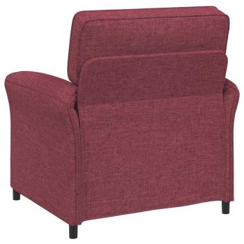 Sofa Set 2 stk. Weinrot Stoff