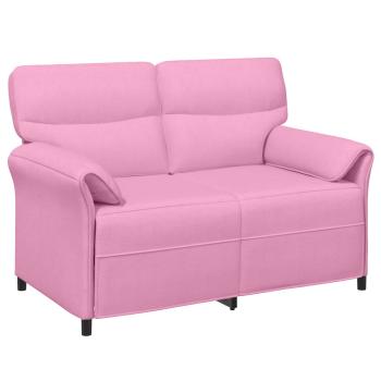 Sofa Set 2 stk. Rosa Stoff