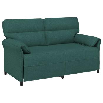 Sofa Set 2 stk. Dunkelgrün Stoff
