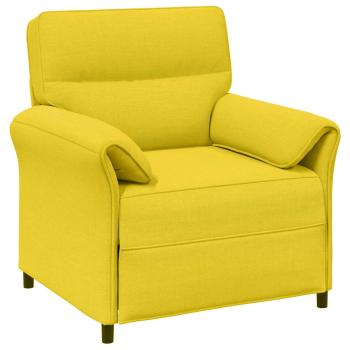 Sofa Set 2 stk. Helles Gelb Stoff