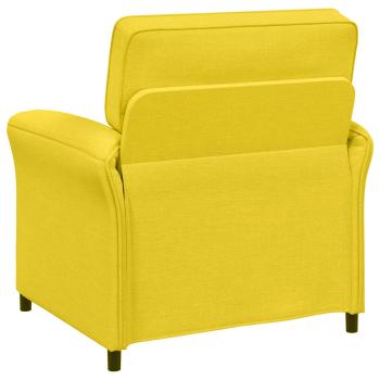Sofa Set 2 stk. Helles Gelb Stoff