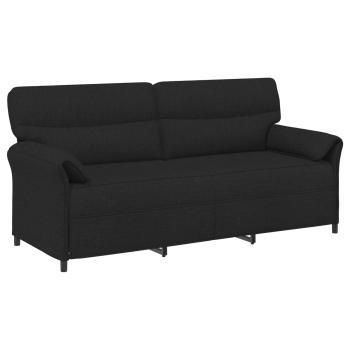 Sofa Set 2 stk. Schwarz Stoff