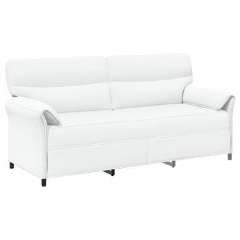 Sofa Set 2 stk. Weiß Stoff