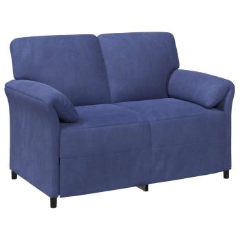 Sofa Set 2 stk. Polizeiblau Samt