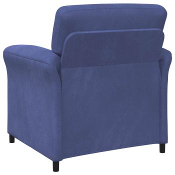 Sofa Set 2 stk. Polizeiblau Samt