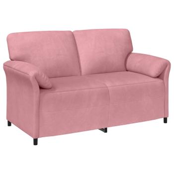 Sofa Set 2 stk. Rosa Samt
