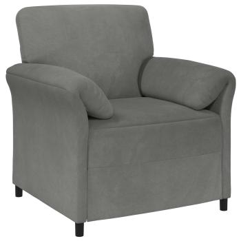 Sofa Set 2 stk. Dunkelgrau Samt