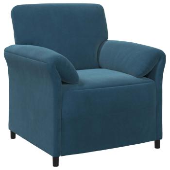 Sofa Set 2 stk. Blau Samt