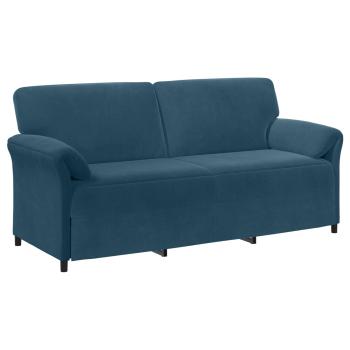 Sofa Set 2 stk. Blau Samt