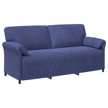 Sofa Set 2 stk. Polizeiblau Samt