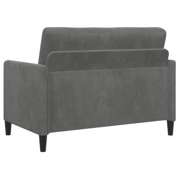 Sofa Set mit Stauraum 2 stk. Dunkelgrau Polyester