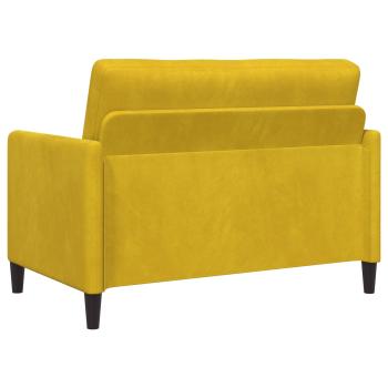 Sofa Set mit Stauraum 2 stk. Gelb Polyester