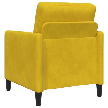 Sofa Set mit Stauraum 2 stk. Gelb Polyester