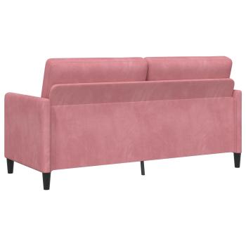 Sofa Set mit Stauraum 2 stk. Rosa Polyester