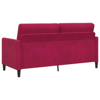 Sofa Set mit Stauraum 2 stk. Weinrot Polyester