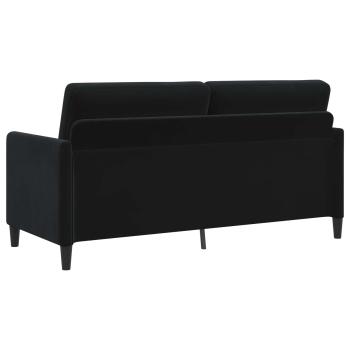 Sofa Set mit Stauraum 2 stk. Schwarz Polyester