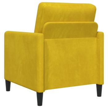 Sofa Set mit Stauraum 2 stk. Gelb Polyester