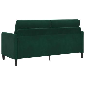Sofa Set mit Stauraum 2 stk. Dunkelgrün Polyester