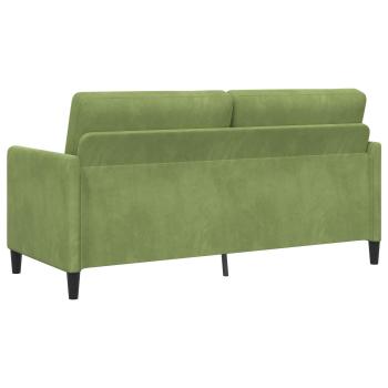 Sofa Set mit Stauraum 2 stk. Hellgrün Polyester