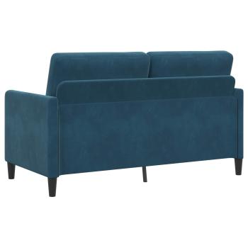 Sofa Set mit Stauraum 2 stk. Blau Polyester