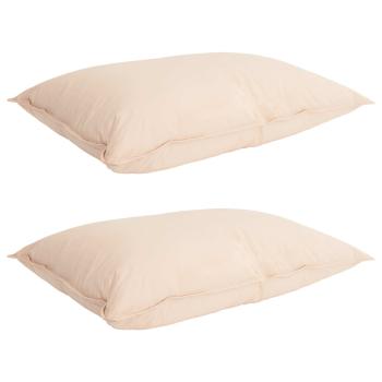 Bettwäsche-Set 2 stk. 140 x 220 cm 250 g/m² Natur-Kapok Beige