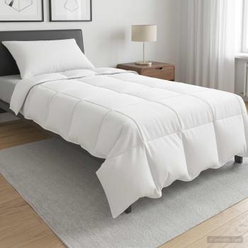 ARDEBO.de - Duvet- und Kopfkissen-Set 2 stk. 137 x 200 cm Sommer Weiß