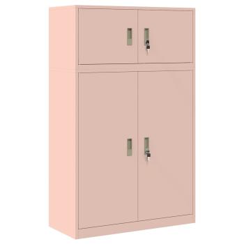 Aufbewahrungsschrank 2 stk. Rosa 90 x 40 x 145 cm Stahl