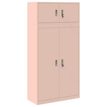 Aufbewahrungsschrank 2 stk. Rosa 90 x 40 x 180 cm Stahl