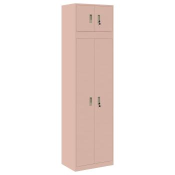 Aufbewahrungsschrank 2 stk. Rosa 60 x 40 x 220 cm Stahl