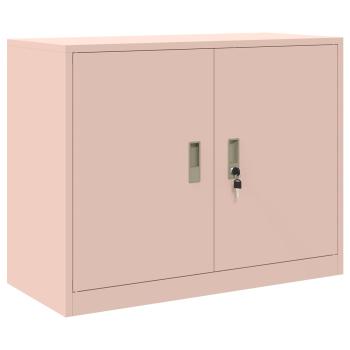 Aufbewahrungsschrank 2 stk. Rosa 90 x 40 x 210 cm Stahl