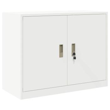 Aufbewahrungsschrank 2 stk. Weiß 90 x 40 x 210 cm Stahl
