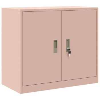 Aufbewahrungsschrank 2 stk. Rosa 80 x 40 x 210 cm Stahl