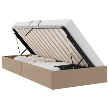 Ottoman Bettgestell Cappuccino 90 x 200 cm Kunstleder