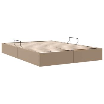 Ottoman Bettgestell Cappuccino 140 x 200 cm Kunstleder