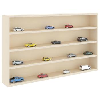 Wanddisplay-Case Wandhalterung Beige 60 x 8,5 x 37 cm