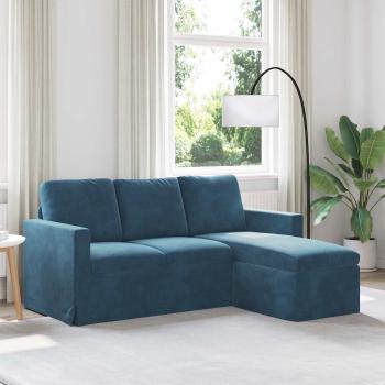 ARDEBO.de - Sofa Blau 178 x 134 x 80 cm Samt