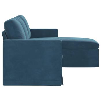 Sofa Blau 178 x 134 x 80 cm Samt