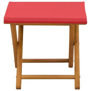 Liegestuhl 2 pcs Massives Eukalyptus Holz Rot