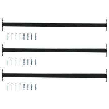 ARDEBO.de - Verstellbarer Fenster-Sicherheitsbalken 3 stk. 710 - 1200 mm