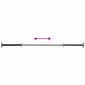 Verstellbarer Fenster-Sicherheitsbalken 3 stk. 710 - 1200 mm