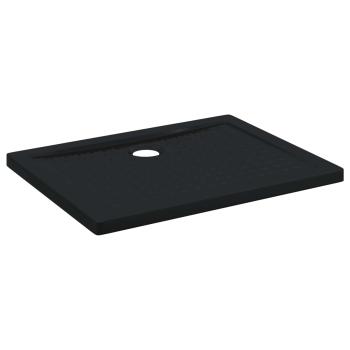 Duschbodenablage mit Punkten 90 x 70 x 4 cm ABS Schwarz