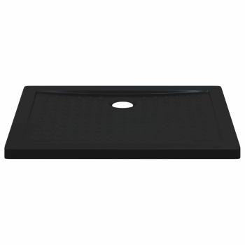 Duschbodenablage mit Punkten 90 x 70 x 4 cm ABS Schwarz