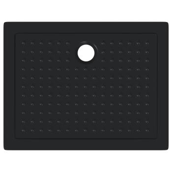 Duschbodenablage mit Punkten 90 x 70 x 4 cm ABS Schwarz