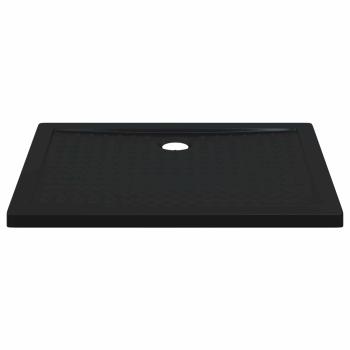 Duschbodenablage mit Punkten 100 x 80 x 4 cm ABS Schwarz