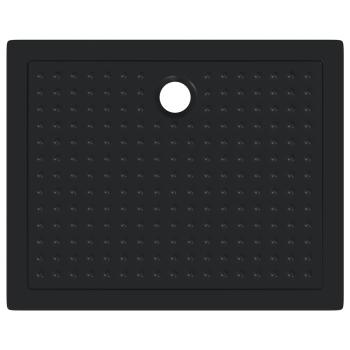 Duschbodenablage mit Punkten 100 x 80 x 4 cm ABS Schwarz