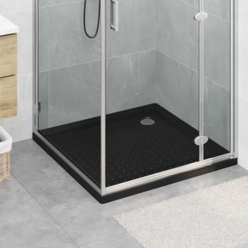 ARDEBO.de - Duschbodenablage mit Punkten 90 x 90 x 4 cm ABS Schwarz