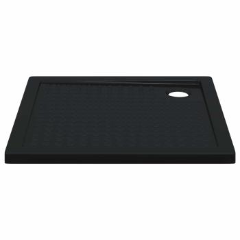 Duschbodenablage mit Punkten 90 x 90 x 4 cm ABS Schwarz
